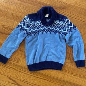 Boys Gymboree Navy & blue sweater sz 7 / 8
Warm w collar